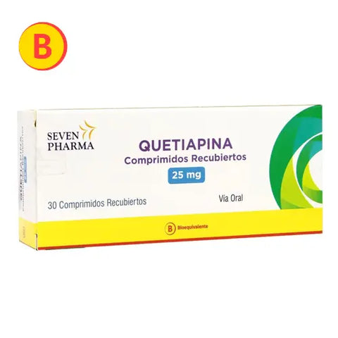 Quetiapina (B) 25Mg X30Com.Rec Seven Pharma