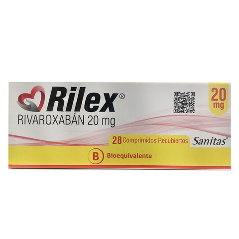 Rilex (Rivaroxaban) 20 mg X 28 Comp. Rec