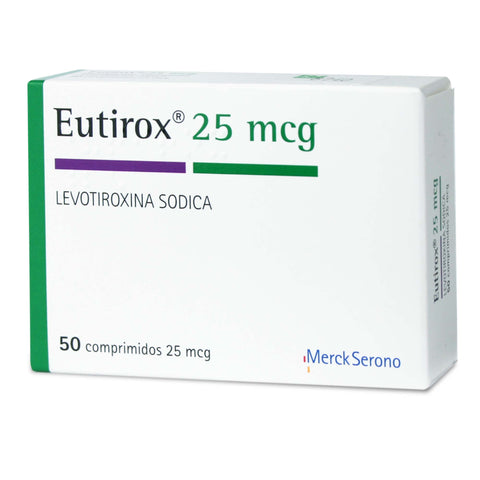 Eutirox (Levotiroxina) (R) 25Mcg X50Com.