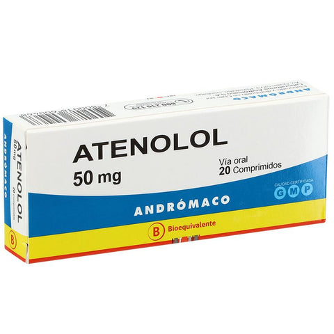 Atenolol 50 mg X 20 Comp. Andrómaco