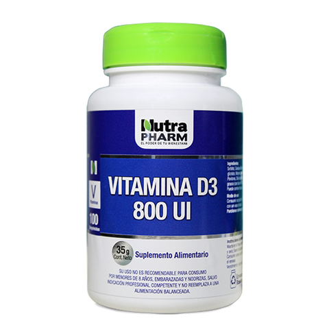 Vitamina D3 800UI X 100 Comprimidos