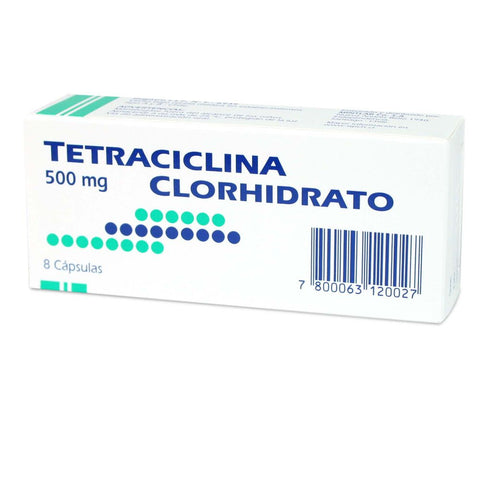 Tetraciclina 500Mg X 8Cap.