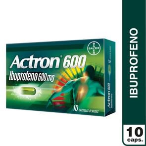 Actron (Ibuprofeno) 600 mg x 10 Caps. Blandas