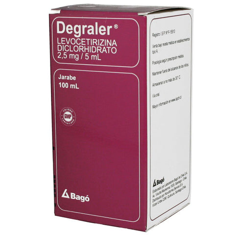 Degraler (Levocetirizina Diclorhidrato) (B) 2.5Mg/5Ml Jbe.X100Ml