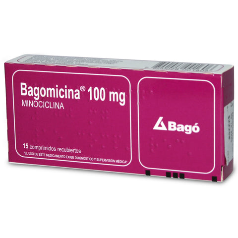 Bagomicina (Minociclina) 100 mg X 15 Com Rec