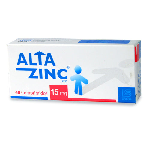 Alta Zinc (Zinc) 15 Mg X40 Comprimidos