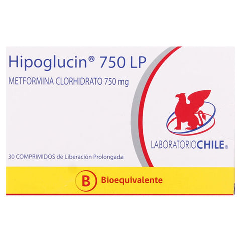 Hipoglucin Lp (Metformina) (B) 750Mg X30Com.