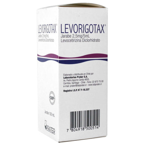 Levorigotax (Levocetirizina Diclorhidrato) 2.5Mg/5Ml Jbe.X100Ml