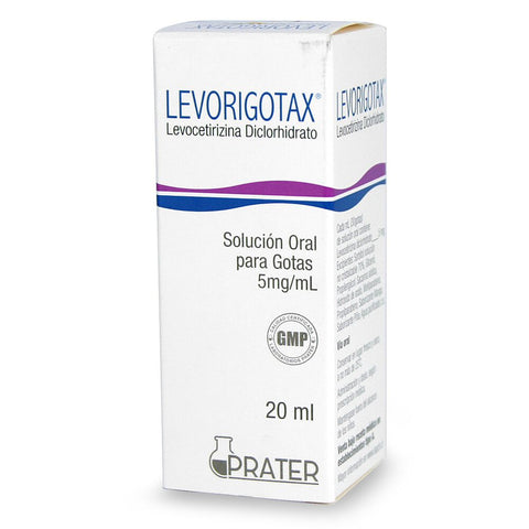 Levorigotax 5Mg/Ml (Levocetirizina Diclorhidrato) Gotas X 20Ml