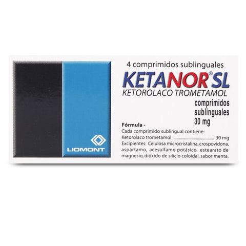 Ketanor (Ketorolaco) Sl 30Mg X4Com. Itf