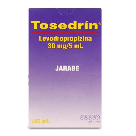 Tosedrín (levodropropizina) 30mg/5 ml Jbe. x 120 ml