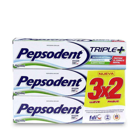 Pepsodent Pack Triple Pasta Dental X90G 3X2