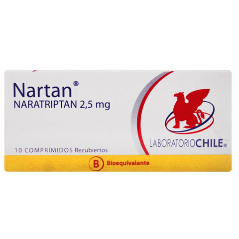 Nartan (B) (Naratript·n (Como Clorhidrato)) 2.5Mg X10Com.