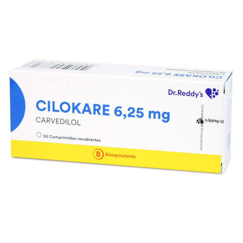 Cilokare 6.25Mg (Carvedilol) X30 Comp.