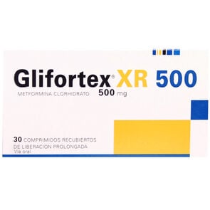 Glifortex 500 mg XR (Metformina) x 30 comprimidos