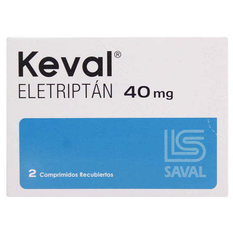 Keval (Eletriptan) 40Mg X2Com.Rec