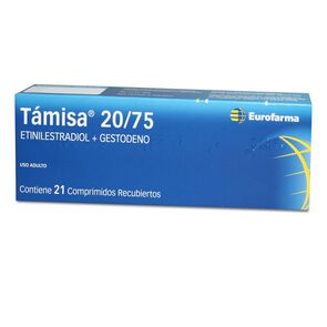 Támisa 20/75 (Etinilestradiol Gestodeno) x 21 Comp. Rec.