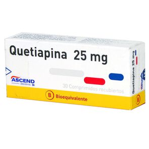 Quetiapina 25 mg x 30 Comp. Ascend