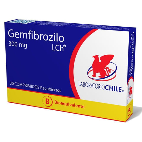 Gemfibrozilo 300 mg x 30 Comprimidos Recubiertos