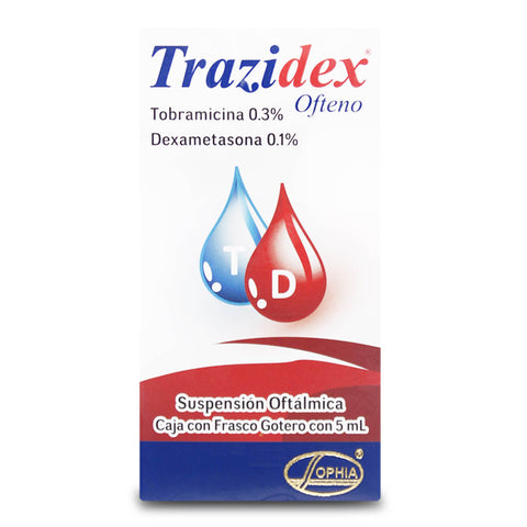 Trazidex Ofteno Susp. Oftálmica x 5 ml.