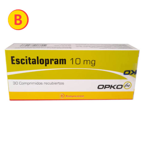 Escitalopram 10 mg x 30 Comprimidos Recubiertos