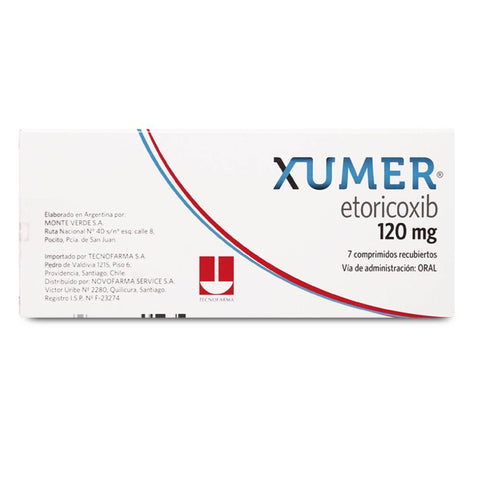 Xumer (Etoricoxib) 120Mg X7Com.Rec.