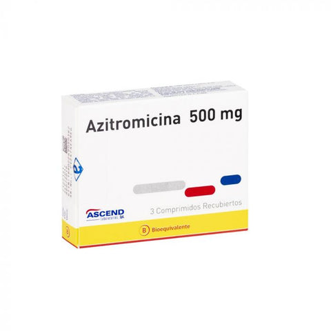 Azitromicina 500 Mg x 3 Comprimidos Recubiertos