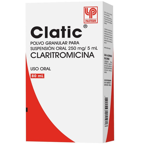 Clatic (claritromicina) Suspension Oral 250mg/5ml X 80 ml