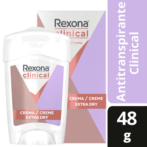 Desodorante Rexona Clinical en crema extra dry 48g