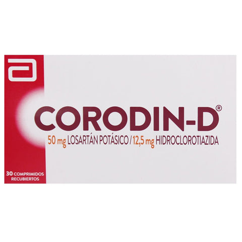 Corodin D (Losart·n Pot·sico. Hidroclorotiazida) X30Com.Rec.