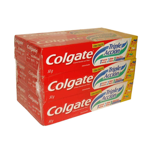 Colgate Pack 6 Pastas Dentales Triple Accion