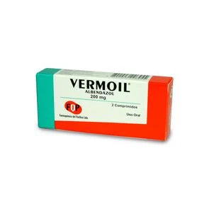 Vermoil (Albendazol) 200 mg x 2 Comprimidos