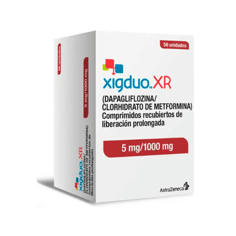 XigDuo Xr x 56 comp LP (Dapagliflozina 5 mg /Metformina 1000 mg) (Cenabast)