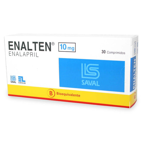 Enalten (enalapril) (B) 10 Mg X 30 Comprimidos