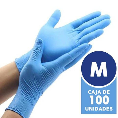 Guantes nitrilo M x 100 unidades (Kngfa)