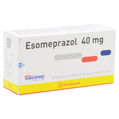 Esomeprazol 40 mg x 30 Cápsulas Con Gránulos Con Recubrimiento Entérico