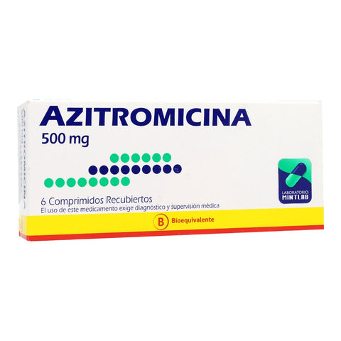 Azitromicina 500 Mg X 6 Com.
