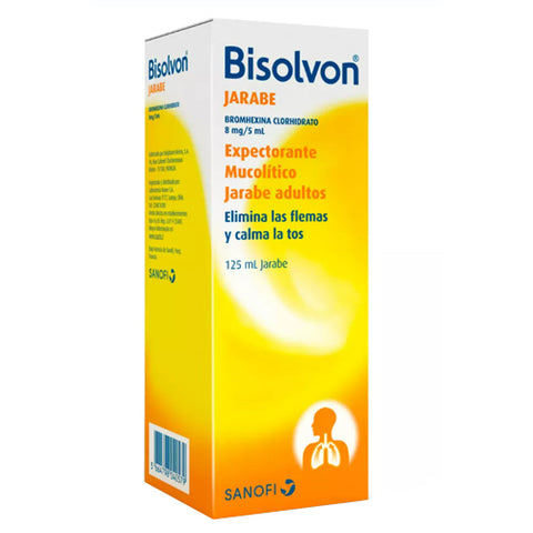 Bisolvon Adulto (Bromhexina) 8 mg/5 mL Jarabe X 120 mL