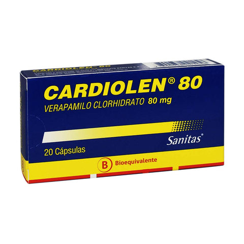 Cardiolen (Verapamilo) (B) 80Mg X20Cap.