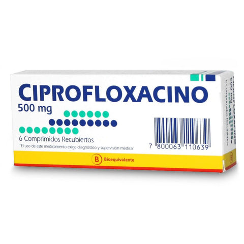 Ciprofloxacino 500Mg X6Com.