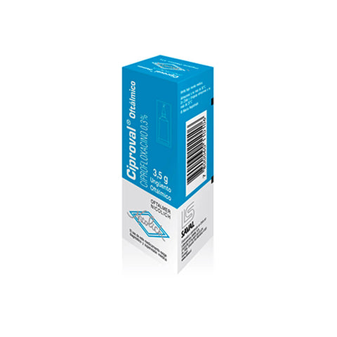 Ciproval (Ciprofloxacino) 0.3% Ung.Of.X3.5G