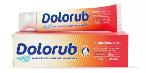 Dolorub (ibuprofeno) 5% + Aplicador Masajeador x 60 g Gel Dermico