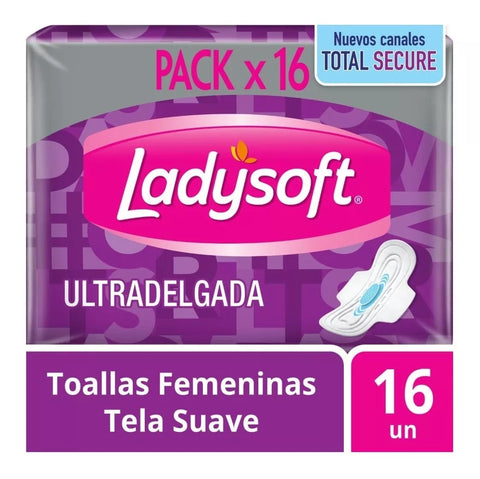 Ladysoft Nocturna UltraDelgada Suave C/alas x 16