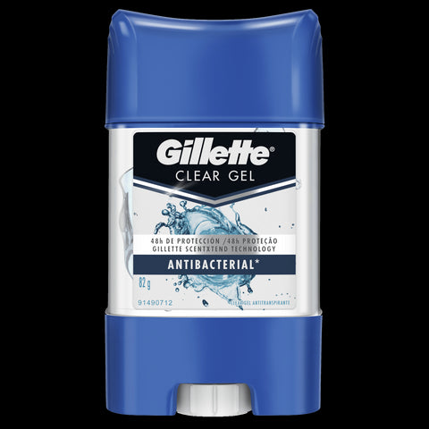 Gillette Antitranspirante Clear Gel Antibacterial X82G
