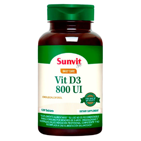 Vitamina D3 800UI x 120 Comp. Sunvit