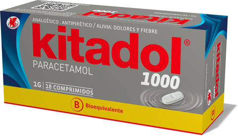 Kitadol (Paracetamol) (B) 1G X18Com.
