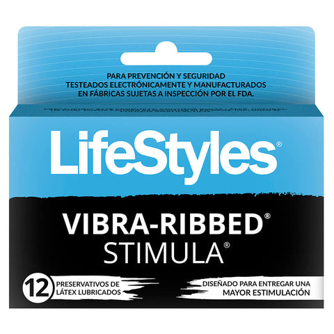 Lifestyles Vibra-Ribbed Stimula X12