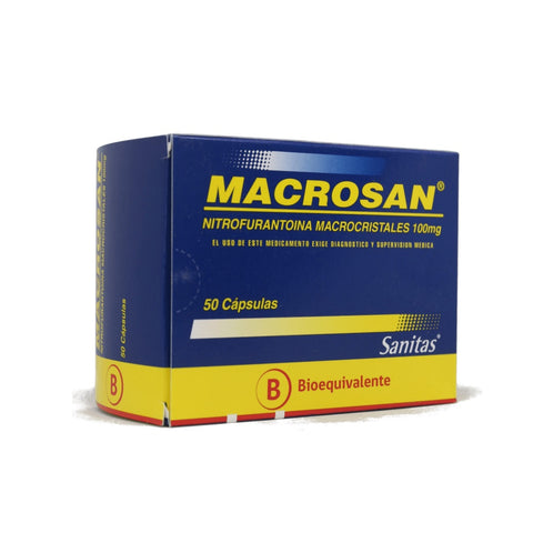 Macrosan (B) (Nitrofurantoina) 100 Mgx 50 C·p.