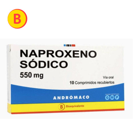 Naproxeno Sódico 550 mg X 10 Comp. Andrómaco