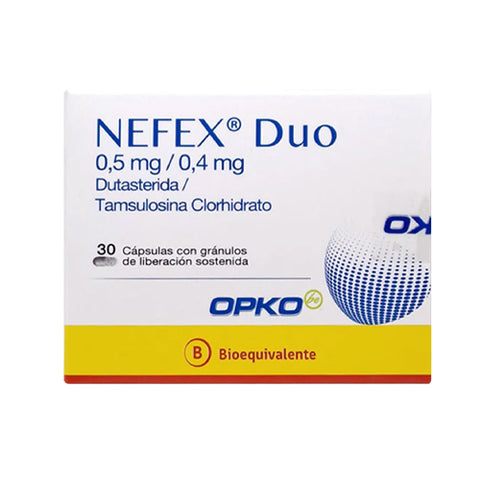 Nefex Duo (Dudasterida/Tamsulosina) 0.5mg/0.4mg x 30 Cáps. Lib. Prol.